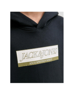 Sweat à capuche jorinwood noir garçon - Jack & Jones