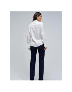 Chemisier à boutons dorés blanc femme - Salsa