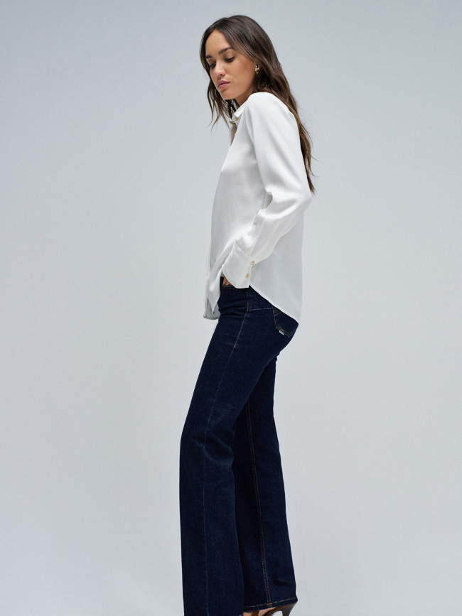 Chemisier à boutons dorés blanc femme - Salsa