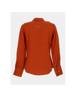 Chemisier à boutons dorés orange femme - Salsa