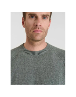 Pull en maille balar vert homme - Le Temps Des Cerises