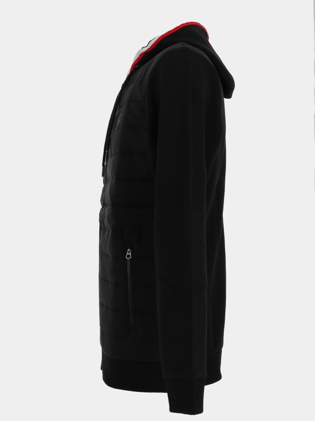 Veste bi-matière thol noir homme - Le Temps Des Cerises