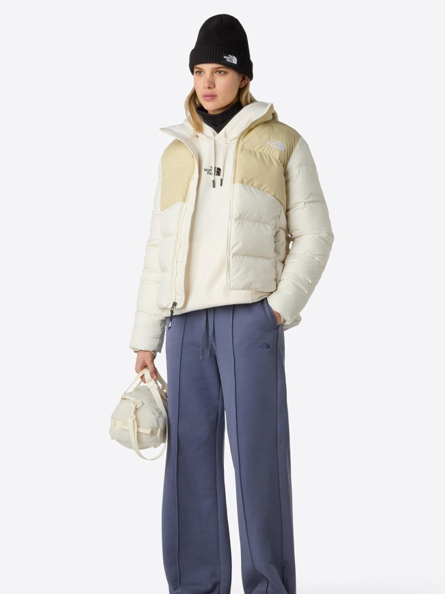 Doudoune saikuru beige et blanc femme - The North Face