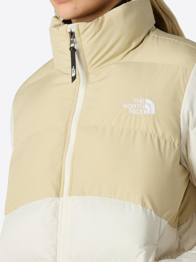 Doudoune saikuru beige et blanc femme - The North Face