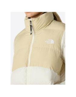 Doudoune saikuru beige et blanc femme - The North Face