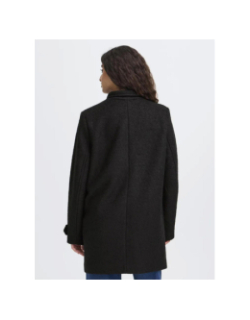 Manteau court en laine ihstipa ja8 noir femme - Ichi