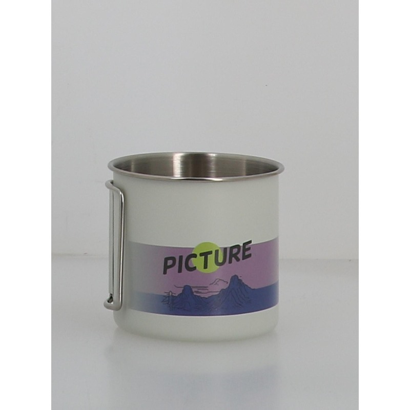 Tasse nomade beavy cup blanc et violet - Picture