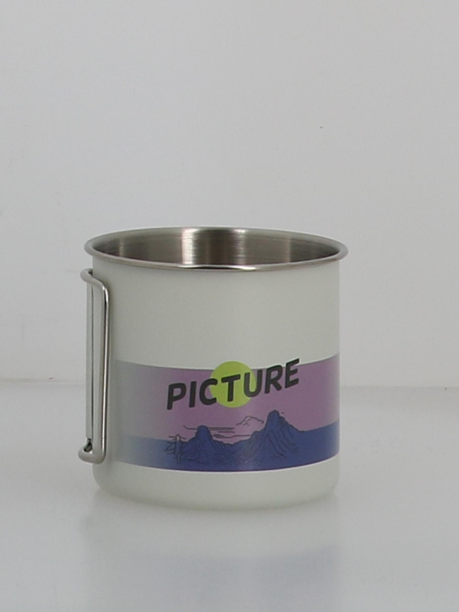 Tasse nomade beavy cup blanc et violet - Picture