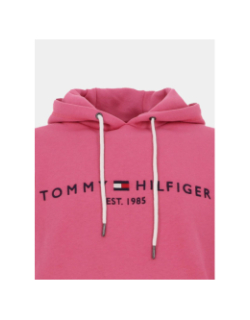 Sweat à capuche logo vintage rose homme - Tommy Hilfiger