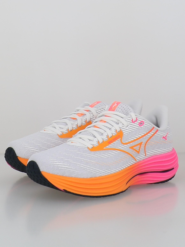 Chaussures de running wave rider 29 blanc homme - Mizuno