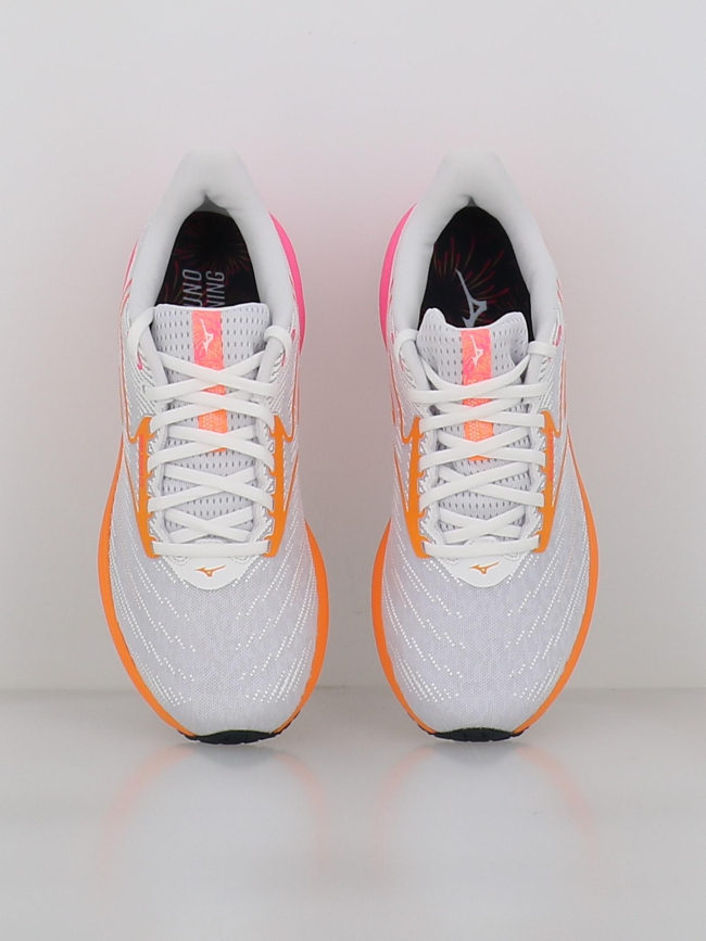 Chaussures de running wave rider 29 blanc homme - Mizuno