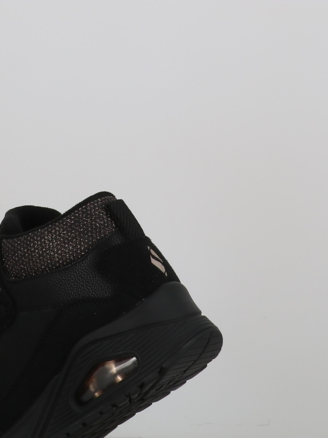 Baskets uno stacre shine noir femme - Skechers