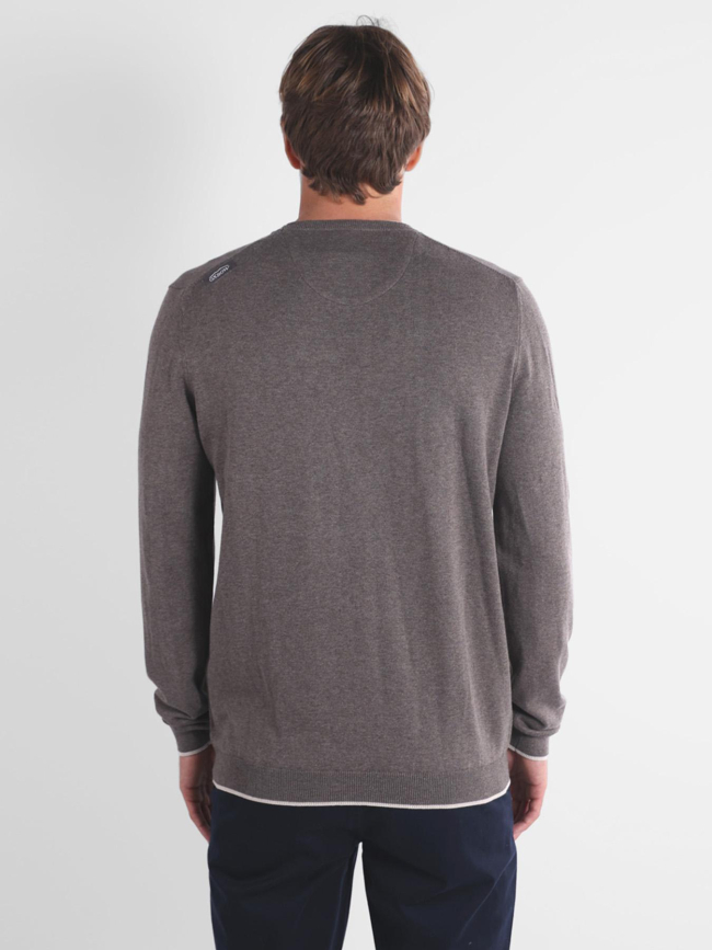 Pull à col rond peroni marron homme - Oxbow