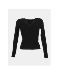 Pull côtelé pailleté roma noir femme - Vero Moda