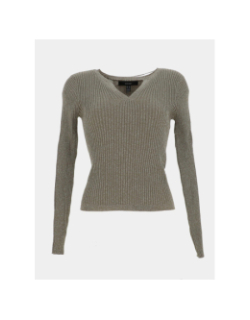 Pull côtelé pailleté roma vert femme - Vero Moda