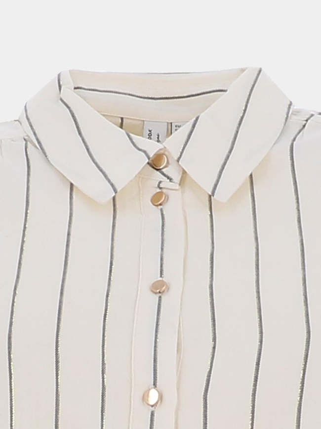Chemisier rayé gori blanc écru femme - Vero Moda