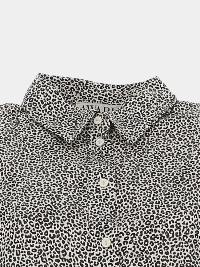 Chemisier léopard telva beige femme - Aware