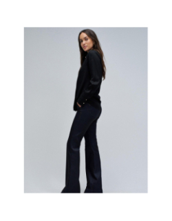 Chemisier à boutons dorés noir femme - Salsa