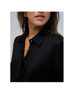 Chemisier à boutons dorés noir femme - Salsa