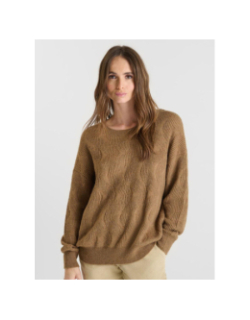 Pull zelena cocoa marron femme - Le Temps Des Cerises