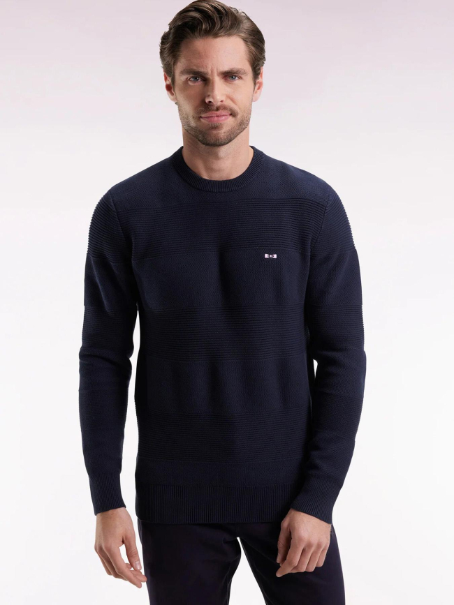 Pull à col rond brighthoney bleu marine homme - Eden Park