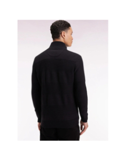 Pull à col zippé brighthoney noir homme - Eden Park