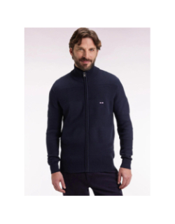 Cardigan zippé brighthoney bleu marine homme - Eden Park
