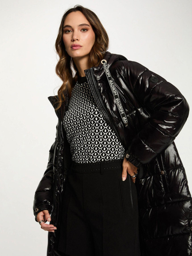 Doudoune à capuche gmode noir femme - Morgan