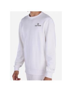 Sweat à col rond salice blanc homme - Sergio Tacchini