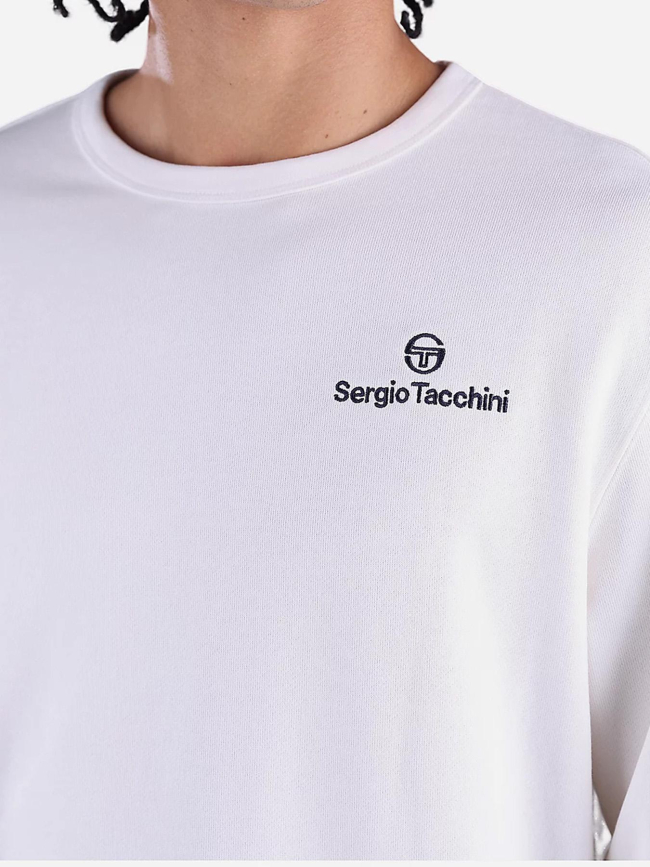 Sweat à col rond salice blanc homme - Sergio Tacchini