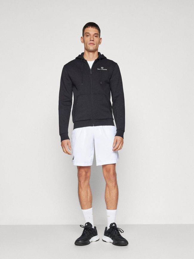 Sweat à capuche zippé cipresso noir homme - Sergio Tacchini