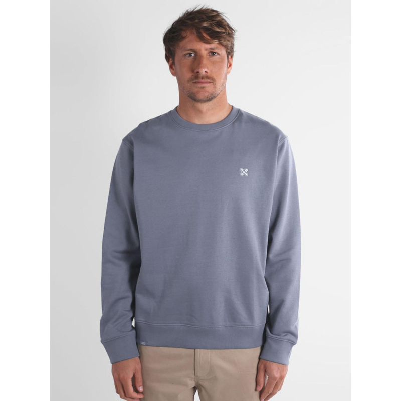 Sweat à col rond souet bleu homme - Oxbow