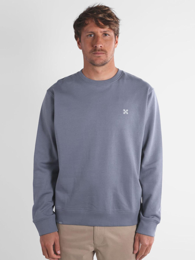 Sweat à col rond souet bleu homme - Oxbow
