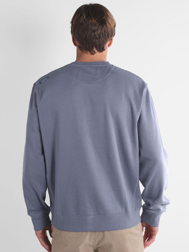 Sweat à col rond souet bleu homme - Oxbow