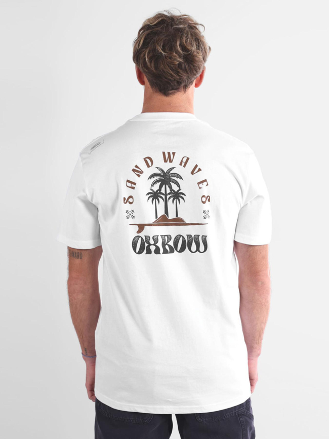 T-shirt à manches courtes sandwaves blanc homme - Oxbow