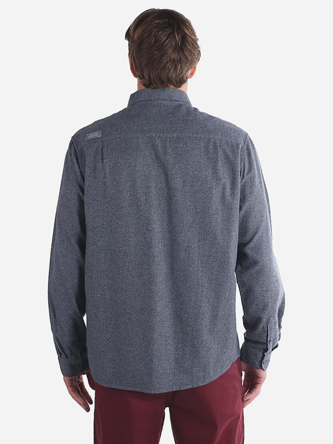 Chemise à manches longues flanelle hilltop gris homme - Oxbow