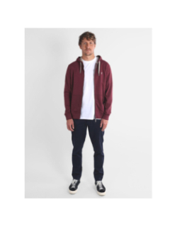 Sweat à capuche zippé salet bordeaux homme - Oxbow
