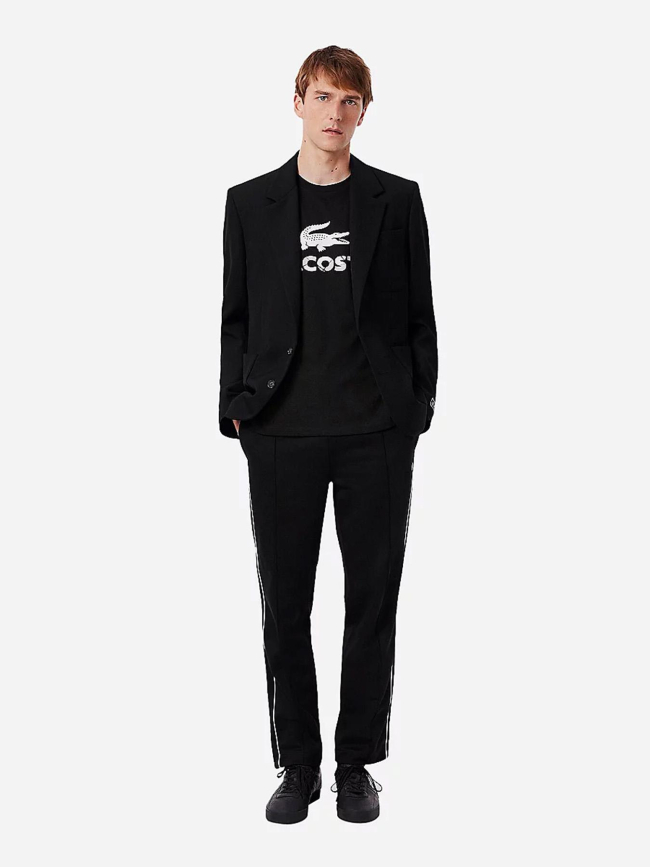 T-shirt à manches courtes urban grand logo noir homme - Lacoste