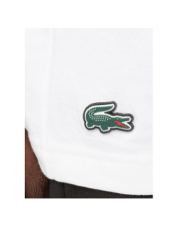 T-shirt à manches courtes urban grand logo blanc - Lacoste