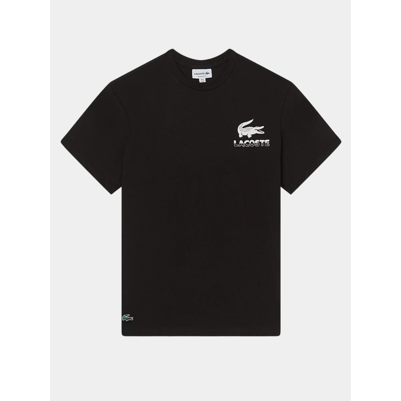 T-shirt à manches courtes urban petit logo noir homme - Lacoste