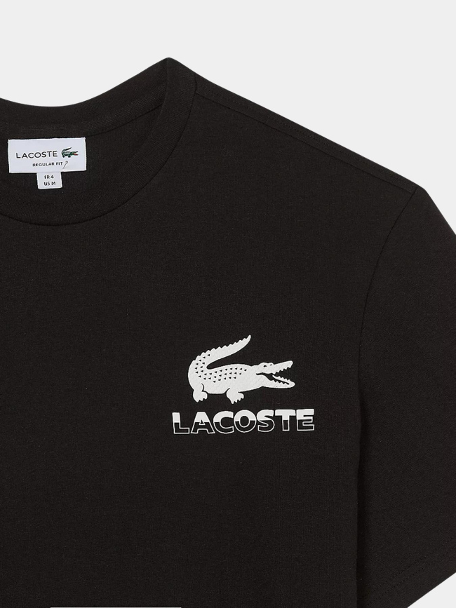 T-shirt à manches courtes urban petit logo noir homme - Lacoste