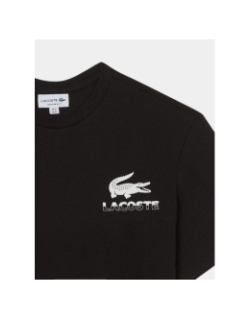 T-shirt à manches courtes urban petit logo noir homme - Lacoste