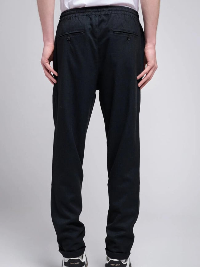 Pantalon slim pywan 2 flanelle noir homme - Teddy Smith