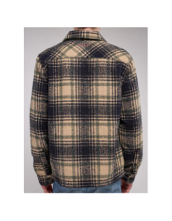 Surchemise à carreaux c-simon noir et beige homme - Teddy Smith