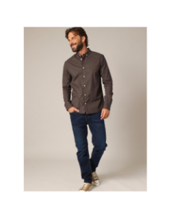 Chemise à manches longues bogart noir homme - Deeluxe