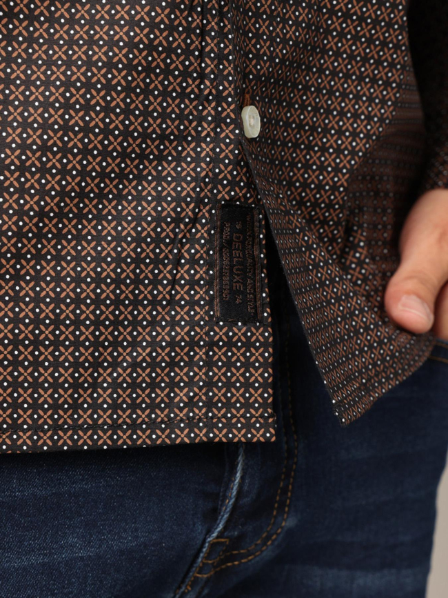 Chemise à manches longues bogart noir homme - Deeluxe