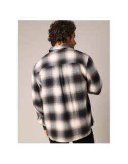 Chemise à carreaux bragha noir et beige homme - Deeluxe