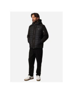 Veste matelassée avec capuche sector noir homme - Deeluxe