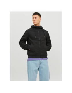 Veste à capuche jjebasic softshell noir homme - Jack & Jones