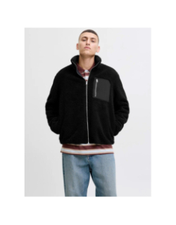 Manteau en peluche noir homme - Jack & Jones